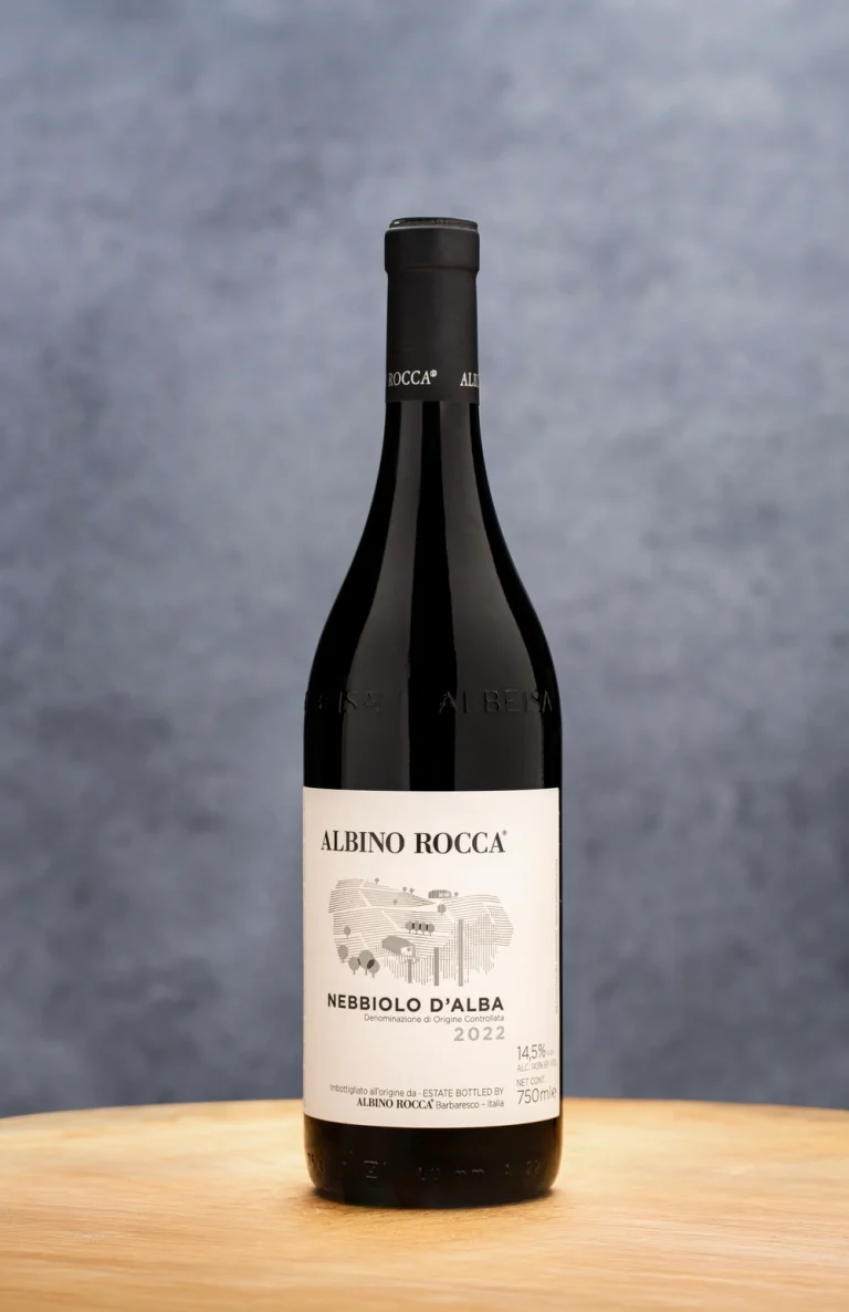 Nebbiolo d’alba doc albino rocca, vino rosso piemontese