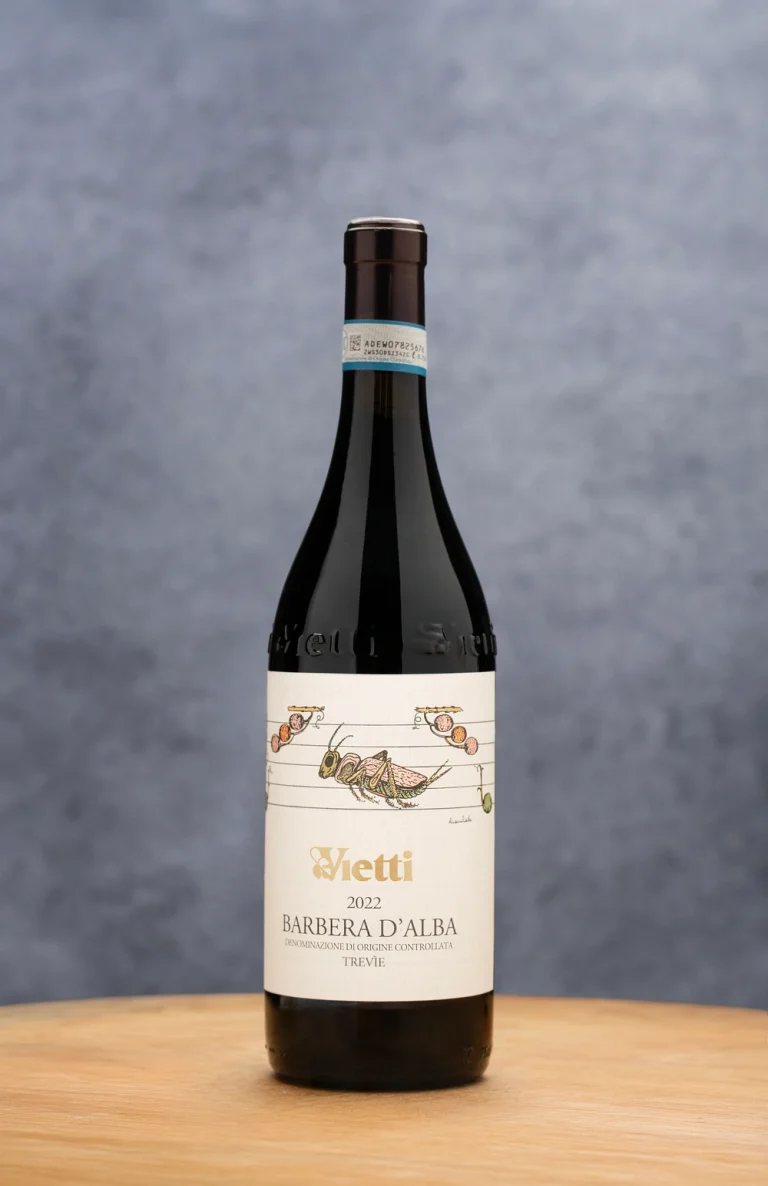 Barbera d’alba docg vietti trevigne, vino rosso piemontese