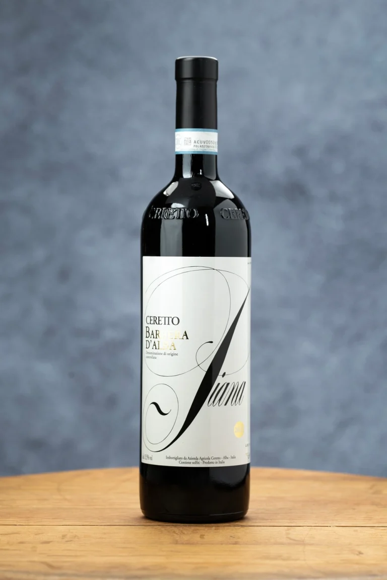 Barbera d’alba doc ceretto, vino rosso piemontese